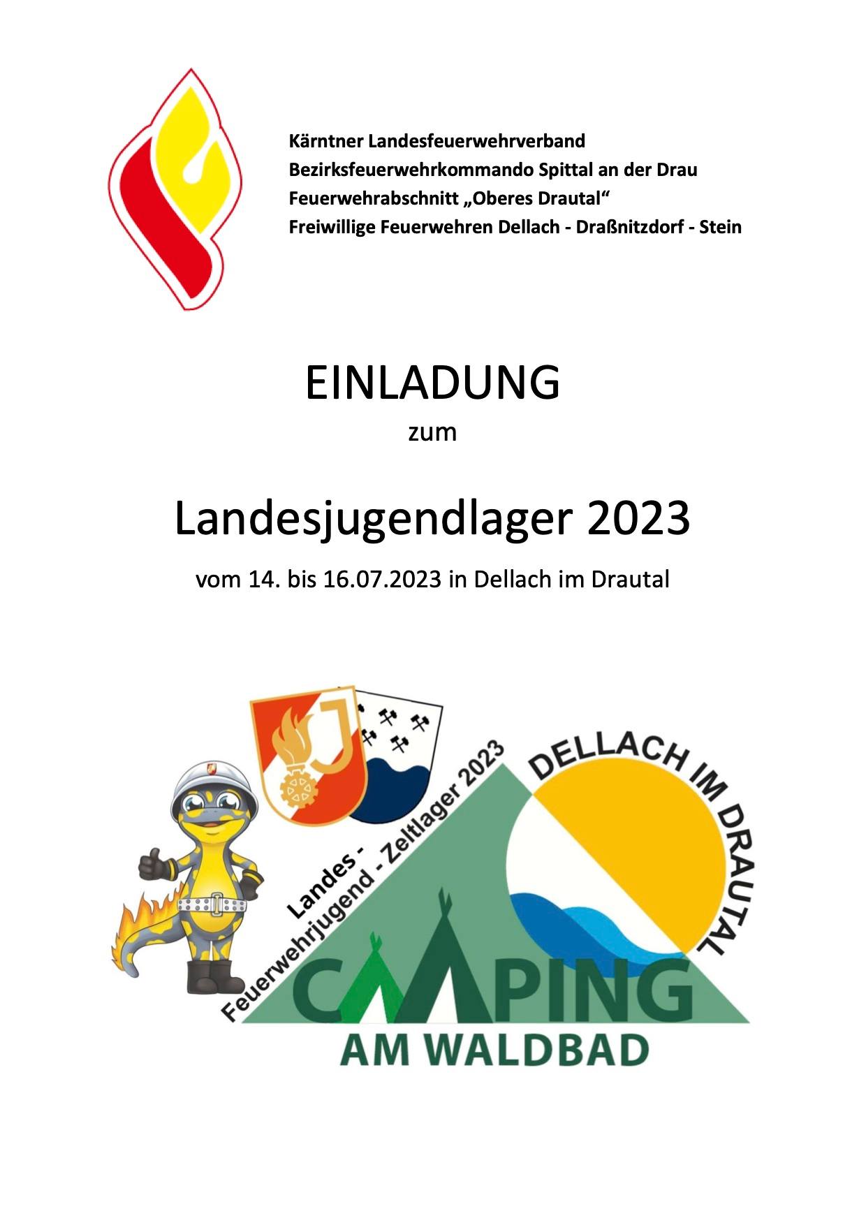 Einladung FWJ Zeltlager2023