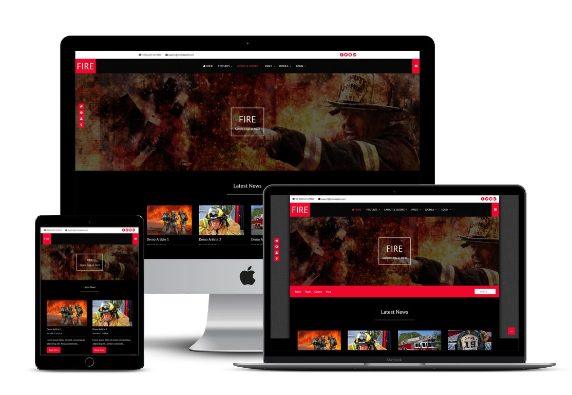 Fire Joomla Template